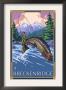 Breckenridge, Colorado - Fisherman, C.2008 by Lantern Press Limited Edition Print