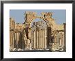 Qala'at Ibn Maan Castle Seen Through Monumental Arch, Archaelogical Ruins, Palmyra, Syria by Christian Kober Limited Edition Print