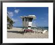 Fort Lauderdale Beach And Life Guard Shack, Fort Lauderdale, Florida by Walter Bibikow Limited Edition Pricing Art Print