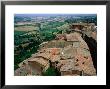 Rooftops Of Town Overlooking Tuscan Countryside, Montepulciano, Italy by Bethune Carmichael Limited Edition Print