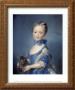 A Girl With A Kitten by Jean-Baptiste Perronneau Limited Edition Print