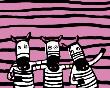 Zebras by Andree Prigent Limited Edition Print