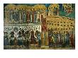 Detail Of Last Judgement Fresco From Sucevita Monastery In Moldavia, Sucevita, Romania, by Diana Mayfield Limited Edition Print