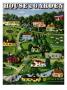 House & Garden Cover - August 1938 by Bobri Limited Edition Print