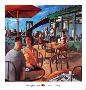 Cafe By The River by Didier Lourenco Limited Edition Pricing Art Print
