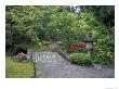 Stone Bridge And Pathway In Japanese Garden, Seattle, Washington, Usa by Jamie & Judy Wild Limited Edition Print