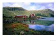 Buildings At Gateway To Jotunheimen National Park, Eidsbugarden, Norway by Graeme Cornwallis Limited Edition Print