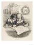 Children Work Out Santa's Route On A Map by Thomas Nast Limited Edition Print