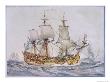 Sailing Warship Of The British Navy Known As The Newbury Until 1660 by Gregory Robinson Limited Edition Print