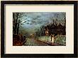 Old English House, Moonlight After Rain, 1883 by John Atkinson Grimshaw Limited Edition Print