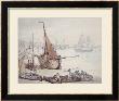 Low Tide At Greenwich, Circa 1817 by Thomas Rowlandson Limited Edition Print