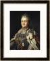 Portrait Of Catherine Ii (1729-96) Of Russia by Alexander Roslin Limited Edition Print