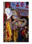 Man Riding Decorated Elephant In Street Parade Of Annual Elephant Festival, Jaipur, India by Paul Beinssen Limited Edition Print