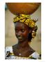Smiling Peul (Or Fula) Woman Balancing Calabash On Her Head, Djenne, Mali by Ariadne Van Zandbergen Limited Edition Pricing Art Print
