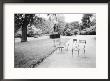 Luxembourg Gardens Statue Of Liberty And Park Chairs, Paris, France by Walter Bibikow Limited Edition Print