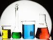 Colored Solutions In Assorted Laboratory Glassware by Sean Russell Limited Edition Print