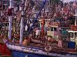 Fishing Vessels In Southern Thai Port, Thailand by Chris Mellor Limited Edition Print