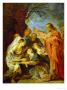 Resurrection Of Lazarus, Sketch For The Berlin Painting Destroyed In 1945 by Peter Paul Rubens Limited Edition Print