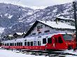 Saint-Bernard Express At Train Station, Le Chable, Valais, Switzerland by Glenn Van Der Knijff Limited Edition Print