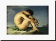 Naked Young Man Sitting By The Sea, 1836 by Hippolyte Flandrin Limited Edition Pricing Art Print