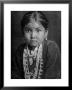 Portrait Of Small Girl In Costume, Who Is Native American Navajo Princess by E O Hoppe Limited Edition Print