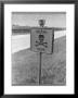 Skull And Crossbones Surrounded By The Words Death Here Marking Fatal Car Accident by Alfred Eisenstaedt Limited Edition Print