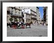 Street Scene With Horse And Carriage, Havana, Cuba, West Indies, Central America by R H Productions Limited Edition Print