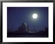 The Taj Mahal At Night With Bright Full Moon by Eliot Elisofon Limited Edition Print