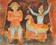 Saltimbanques by Sakti Burman Limited Edition Pricing Art Print