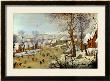 Winter Landscape With Skaters And A Bird Trap by Pieter Brueghel The Younger Limited Edition Print