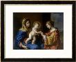 Mystical Marriage Of St. Catherine, Conserved At The Galleria Estense In Modena by Guercino (Giovanni Francesco Barbieri) Limited Edition Print