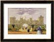 Eastern View Of The Castle And Garden, Windsor Castle, 1838 by James Baker Pyne Limited Edition Print