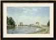 At The River's Edge, 1871 by Camille Pissarro Limited Edition Pricing Art Print