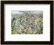 Map Of Paris During The Period Of The Grands Travaux By Baron Georges Haussmann 1864 by Hilaire Guesnu Limited Edition Print