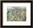 Map Of Paris During The Period Of The Grands Travaux By Baron Georges Haussmann 1864 by Hilaire Guesnu Limited Edition Pricing Art Print