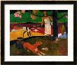 Tahitian Idyll, Two Women In Idyllic Scenery With Orange Dog, 1892 by Paul Gauguin Limited Edition Pricing Art Print