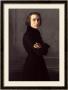 Portrait Of Franz Liszt 1839 by Henri Lehmann Limited Edition Pricing Art Print