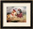 Two Knights Fighting In A Landscape, Circa 1824 by Eugene Delacroix Limited Edition Print