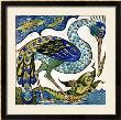 Tile Design Of Heron And Fish, By Walter Crane by Walter Crane Limited Edition Print