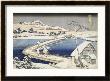 Ancient Pontoon Bridge At Sano, Kozuke Province by Katsushika Hokusai Limited Edition Print