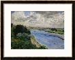 Barges On The Seine River, Circa 1869 by Pierre-Auguste Renoir Limited Edition Print