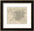 Map Of Manchester And Its Environs by J. Bartholomew Limited Edition Print