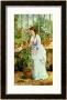 Young Lady In A Conservatory by Jane Maria Bowkett Limited Edition Pricing Art Print