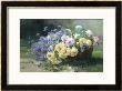 Basket Of Flowers by Albert Tibulle De Furcy Lavault Limited Edition Pricing Art Print