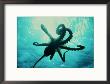 Octopus Parachuting Down On Top Of Its Prey by Jeff Rotman Limited Edition Print