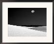Nighttime With Full Moon Over The Desert, White Sands National Monument, New Mexico, Usa by Jim Zuckerman Limited Edition Print