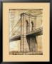New York, New York, Brooklyn Bridge by P. Moss Limited Edition Print