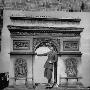 Actress Ingrid Bergman Posing With Arc De Triomphe Replica by Allan Grant Limited Edition Pricing Art Print