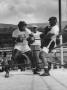 Boxer Archie Moore, Avoiding Punches Thrown By Spar Partner, Gorilla Brown by Grey Villet Limited Edition Print