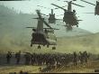 Ch-47 Boeing Chinook Helicopters Deploying Ground Troops Along Route Nine For Offensive Patrol by Larry Burrows Limited Edition Print
